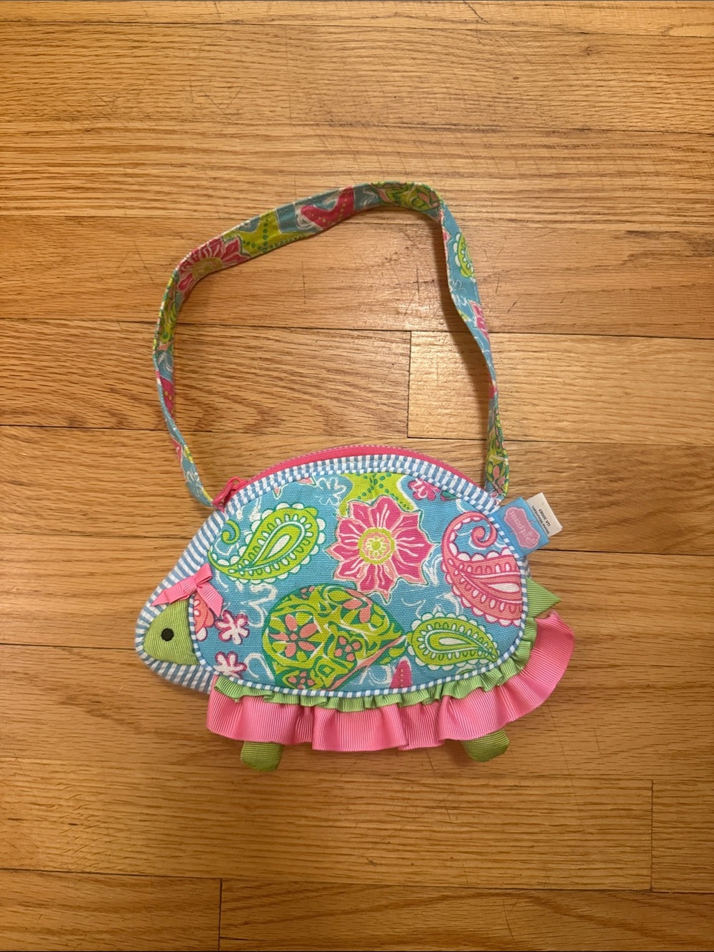 Mud Pie Blue & Pink Paisley Turtle Children’s Purse
Brand New without tags